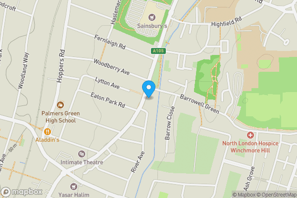 Map location for 594 Green Lane, Palmers Green, London, N13 5RY