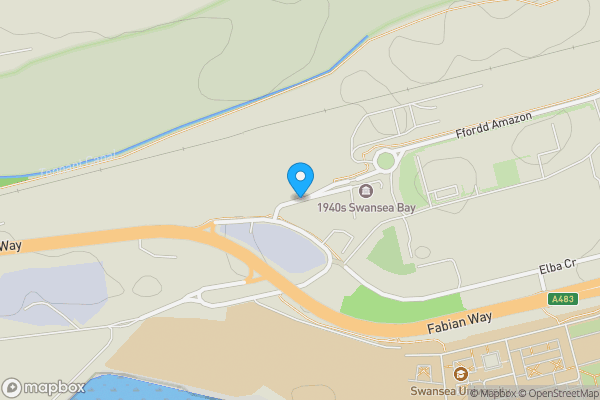 Map location for Land at Baldwins Crescent, Swansea, SA18PT