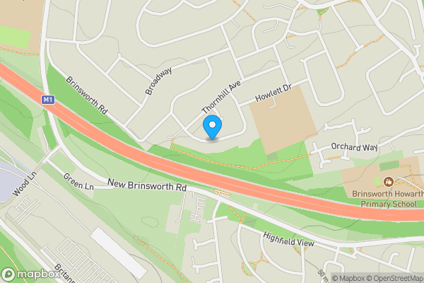 Map location for Electricity Sub Station, Kynance Crescent, Brinsworth, Rotherham, Rotherham, S60 5EW