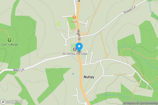Map location for Hall House, High Street, Nutley, Uckfield, TN22 3NE