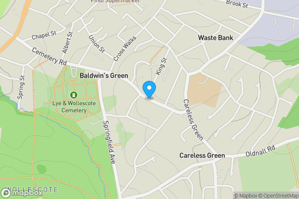 Map location for Tesco, Belmont Road, Stourbridge, Birmingham, DY9 8AS