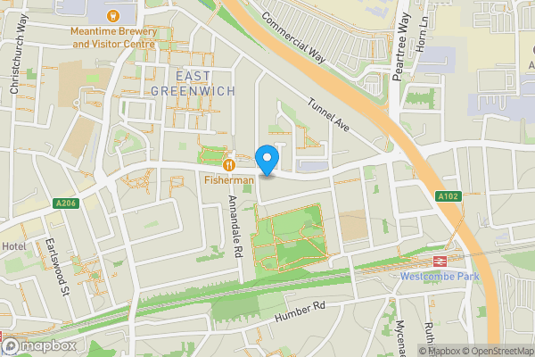 Map location for 28, Woolwich Road, GREENWICH, London, SE10 0JU