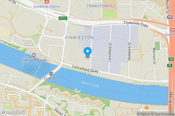 Map location for 198 Elliott Street, Flat 1-2, Glasgow City Centre, G3 8EX