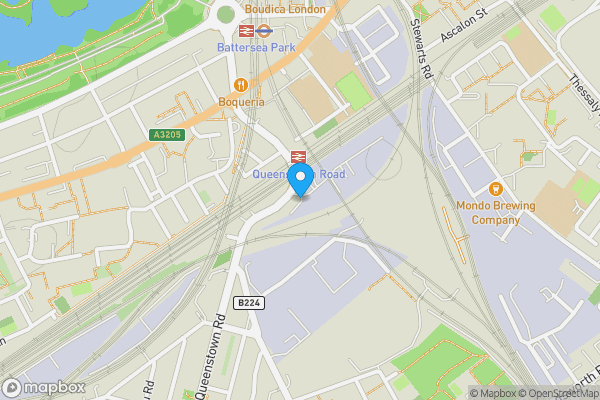 Map location for 2 Ingate Place, Battersea, London SW8 3NS