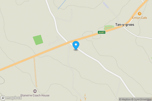 Map location for Gorslwyd Farm Sound Healing Retreat Centre, Tanygroes, Cardigan, SA43 2HZ
