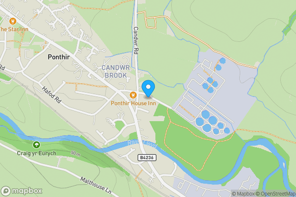 Map location for Hen-Gartref Newport, Ponthir, Newport, Gwent, NP18 1PG