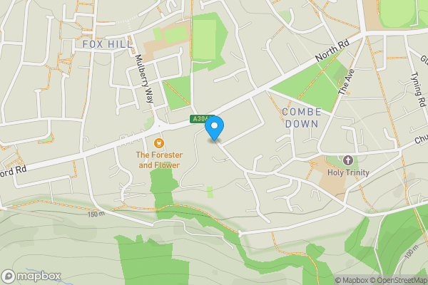 Map location for 16 Combe Road, Combe Down, Bath, BA2 5HX