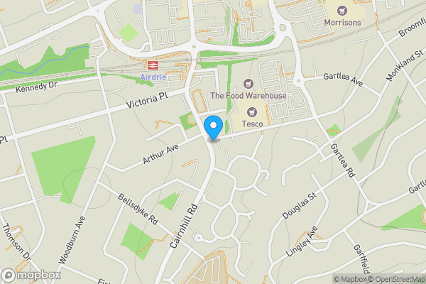 Map location for 49 Cairnhill Road, Airdrie, Lanarkshire, ML6 9HA