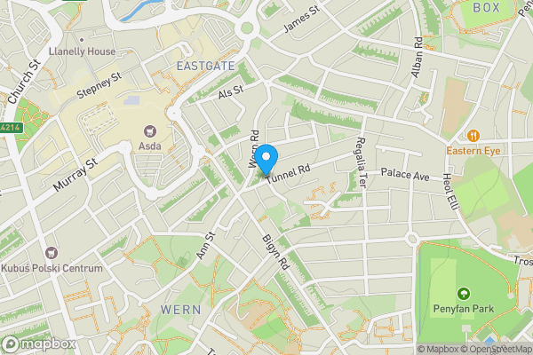 Map location for 3 Tunnel Road, Llanelli, Dyfed, SA15 1LE