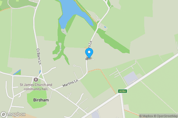 Map location for Land at Broomer Farm, Chichester, PO20 7AX