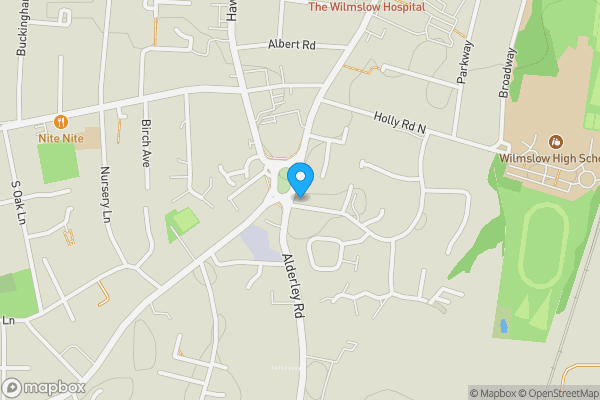 Map location for Weston Court, Wilmslow, Cheshire, SK9 1PT