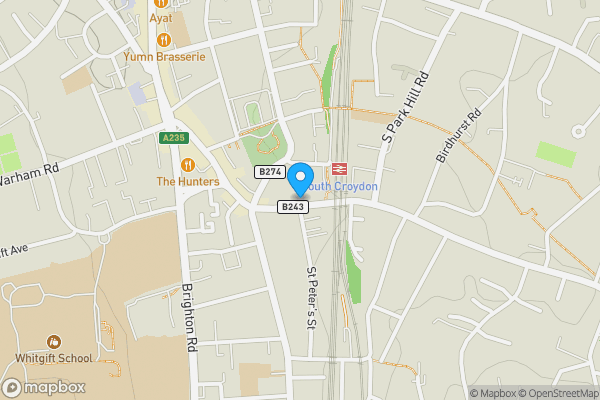 Map location for 21 Croham Road, Croydon, CR2 7PB