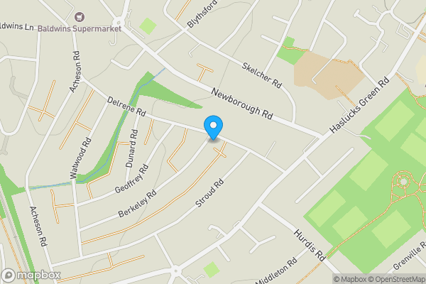 Map location for 31 Delrene Road Shirley, Solihull, West Midlands, B90 2HJ