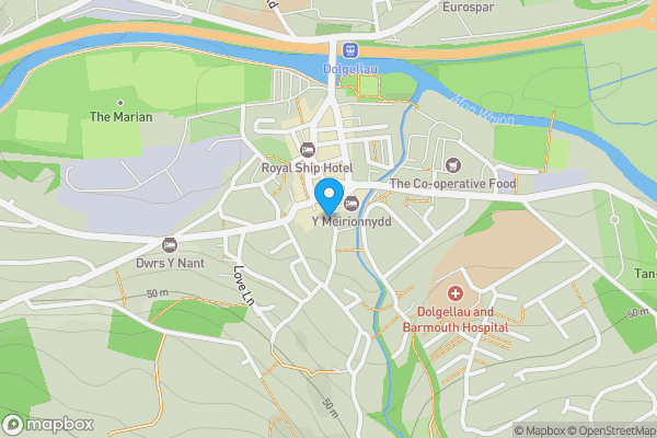 Map location for Star House Ty Seren Meyrick Street, Ty Seren, Dolgellau, Gwynedd, LL40 1LN