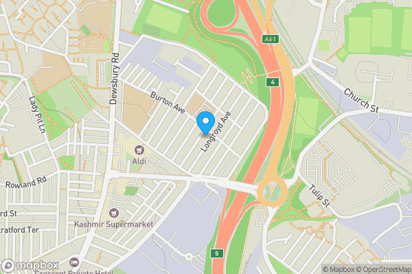 Map location for 39 Longroyd Avenue, Leeds, West Yorkshire LS11 5EZ