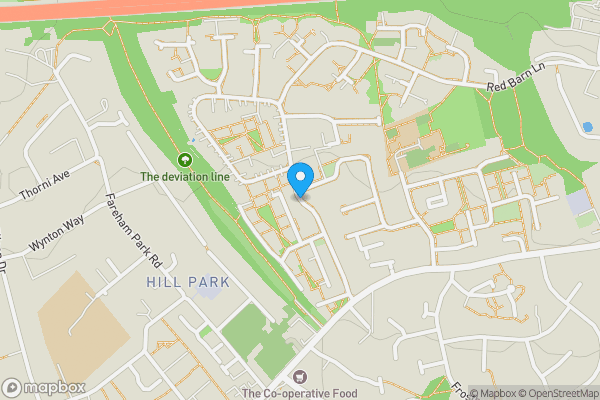 Map location for hill park road, fareham. auction