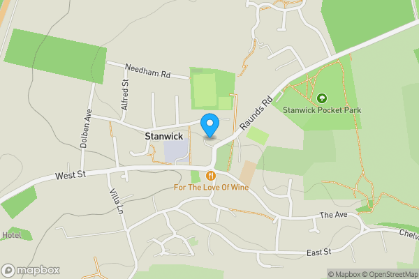 Map location for Plot 43, Lot 6A Raunds Road, Stanwick, Wellingborough, NN9 6PP