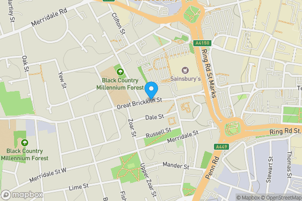 Map location for Former Eagle Works, Great Brickkiln Street, Wolverhampton, West Midlands, WV3 0PW