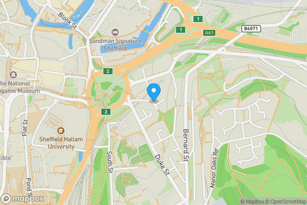 Map location for Land and Buildings to the West of Bard Street, Sheffield, South Yorkshire S2 5PA