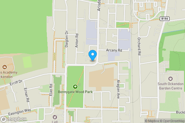Map location for Flat 36 Archers Court, Arisdale Avenue, South Ockendon, Essex, RM15 5BD