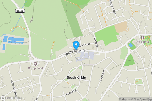 Map location for White Apron Street, Pontefract, West Yorkshire, WF9 3LH