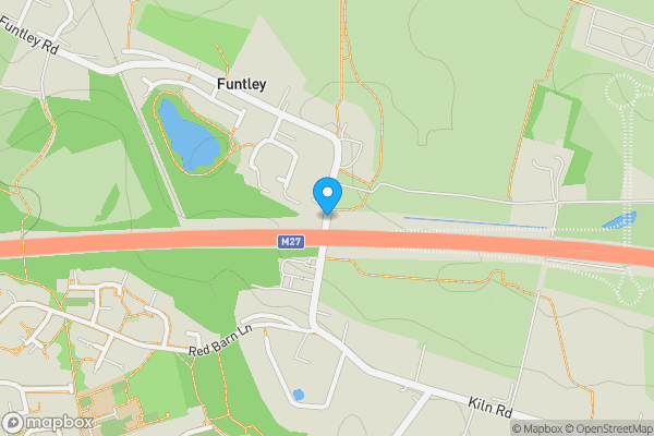 Map location for Funtley Hill, Fareham, Hampshire, PO16 7UZ