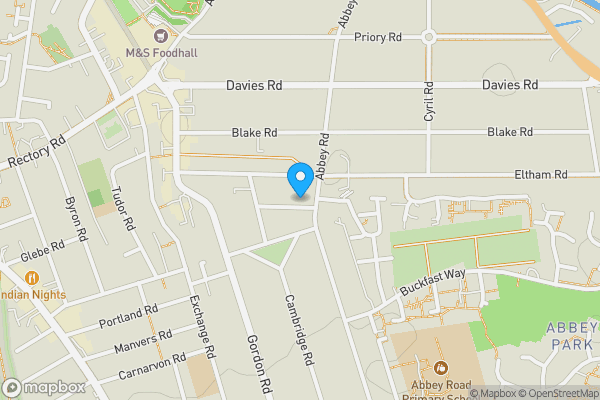 Map location for 8 Abingdon Road, West Bridgford, Nottingham, NG2 5JR