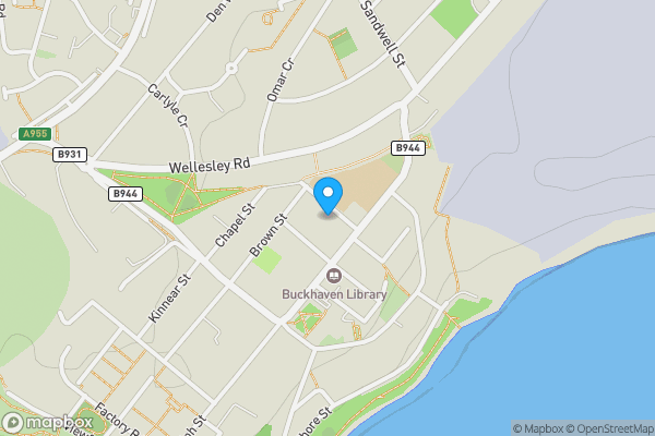 Map location for 25 Erskine Street, Leven, KY8 1JT