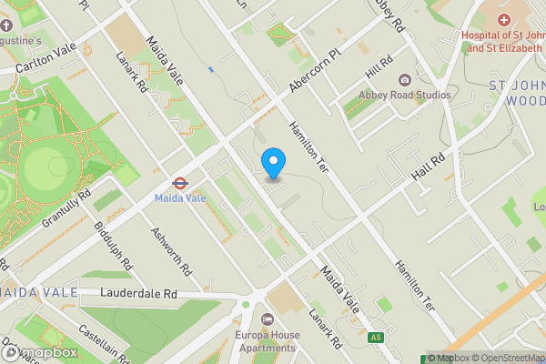 Map location for 7 Marlborough, 38-40 Maida Vale, London, W9 1RW