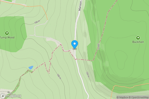 Map location for Plot 2, Manson Lane, Monmouth, Gwent, NP25 5RD