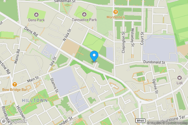 Map location for Flat 1/0, 4 Sibbald Street, Dundee, Angus DD3 7JA