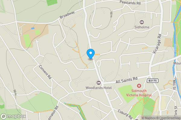 Map location for The Annexe, 4 Linstead Court, Station Road, Sidmouth, EX10 8HJ