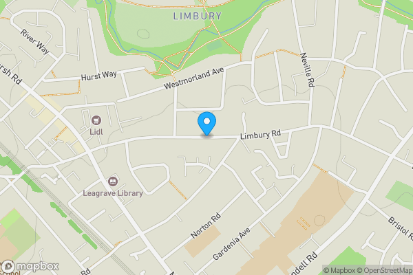 Map location for Land & Garage Block at, Limbury Road, Luton, Bedfordshire, LU3 2PL