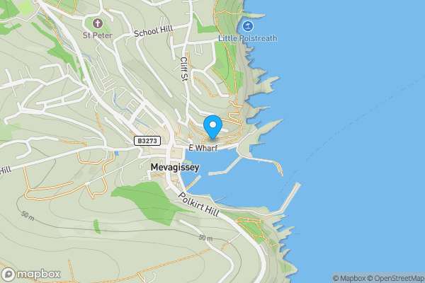 Map location for 7 The Cliff, Mevagissey, St. Austell, Cornwall, PL26 6QT PL26 6QT