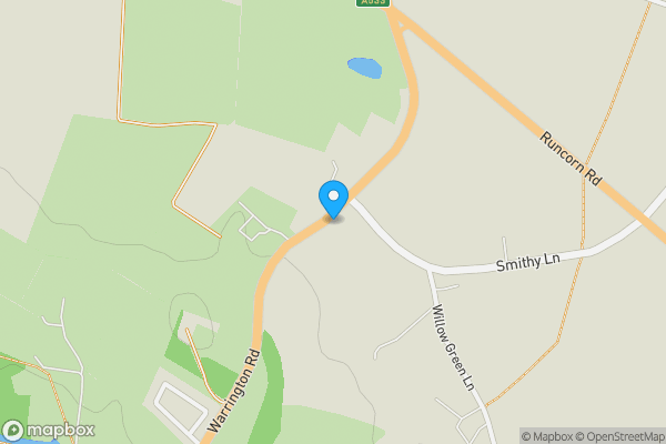 Map location for The Hollybush, Warrington Road, Little Leigh, CW8 4QY.