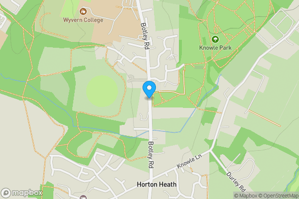 Map location for Bush House, Botley Road, Fair Oak, Eastleigh, Hampshire SO50 7AN