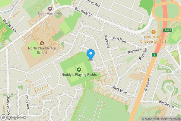 Map location for 18 Norwich Avenue, Chadderton, Oldham, Lancashire OL9 0BA