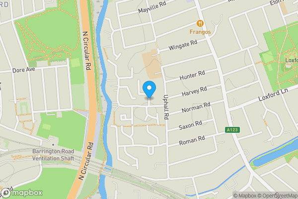 Map location for Flat 23 Springfield Court, Forsythia Close, Ilford, Essex, IG1 2BN