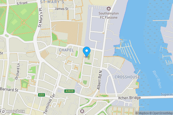 Map location for Nelson Street, Southampton, Hampshire, SO14 5GQ