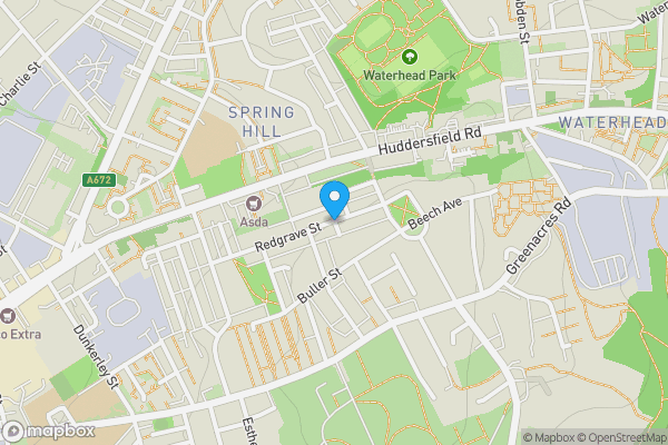 Map location for Redgrave Street, OLDHAM, Lancashire, OL4 2EA