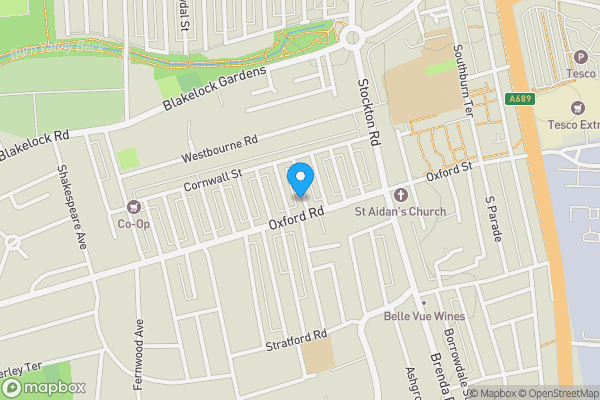 Map location for 30 Richmond Street, Hartlepool, Cleveland, TS25 5SH