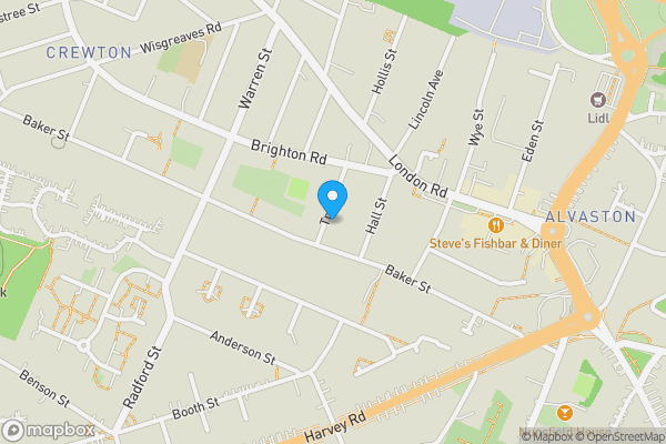 Map location for 47 Trent Street Alvaston, Derby, Derbyshire, DE24 8RY