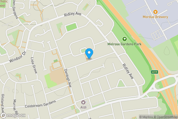 Map location for 27 Radnor Gardens, Wallsend, Tyne And Wear, NE28 0BY