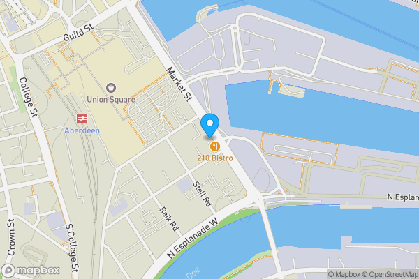 Map location for Attic Floor, 200 Market Street, City Centre, Aberdeen, Aberdeen City AB11 5PQ