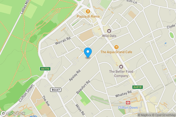 Map location for 37A, Apsley Road, Clifton, BS8 2SN