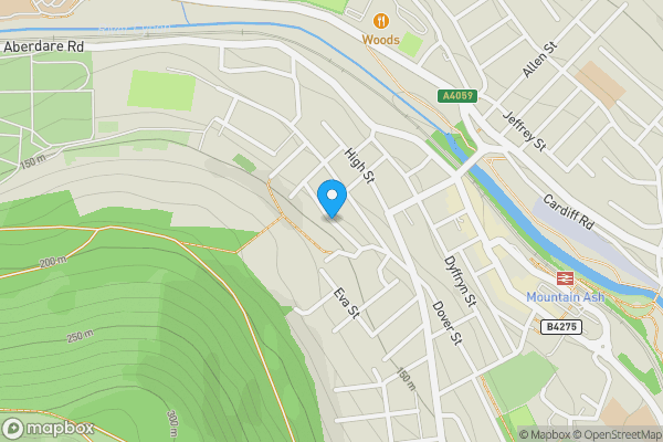 Map location for Hamilton Street, Mountain Ash, Mid Glamorgan, CF45 3RH