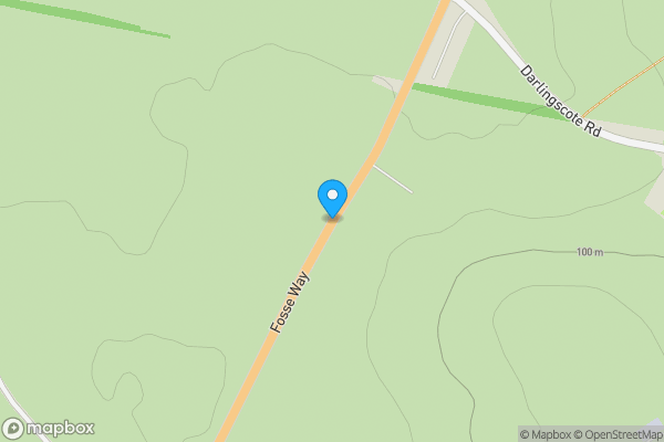 Map location for Land & Buildings at Fosseway, Darlingscott, Shipston-on-Stour, CV36 4JB