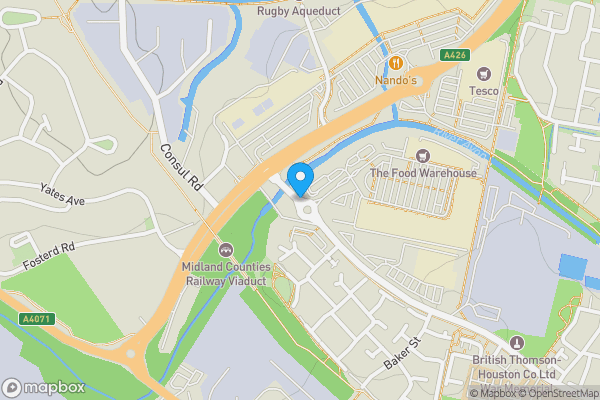 Map location for Land at, Technology Drive, Rugby, Warwickshire, CV21 1GB