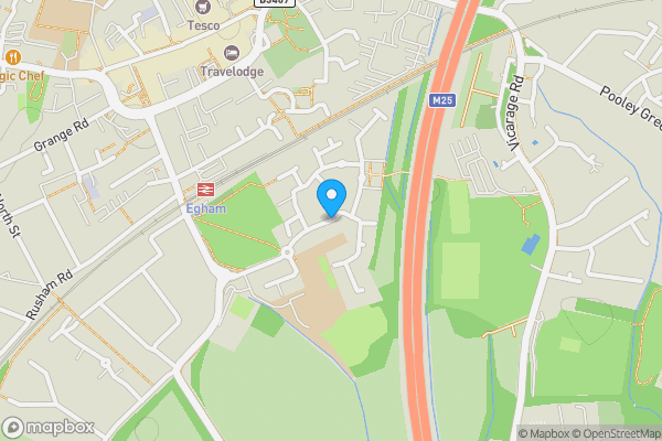 Map location for Wesley Drive, Egham, Surrey, TW20 9JA