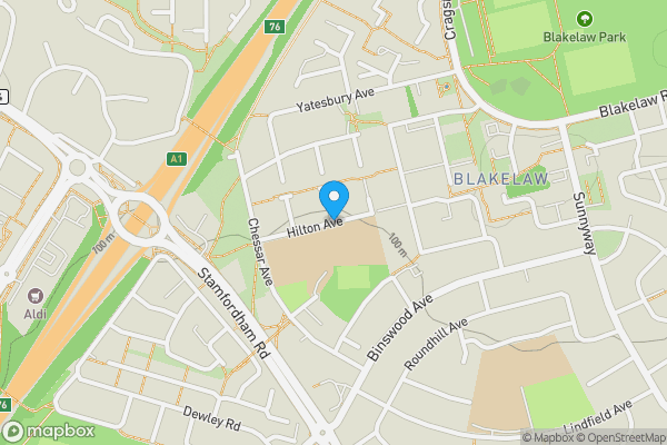 Map location for Hilton Avenue, Newcastle Upon Tyne , NE5 3RN